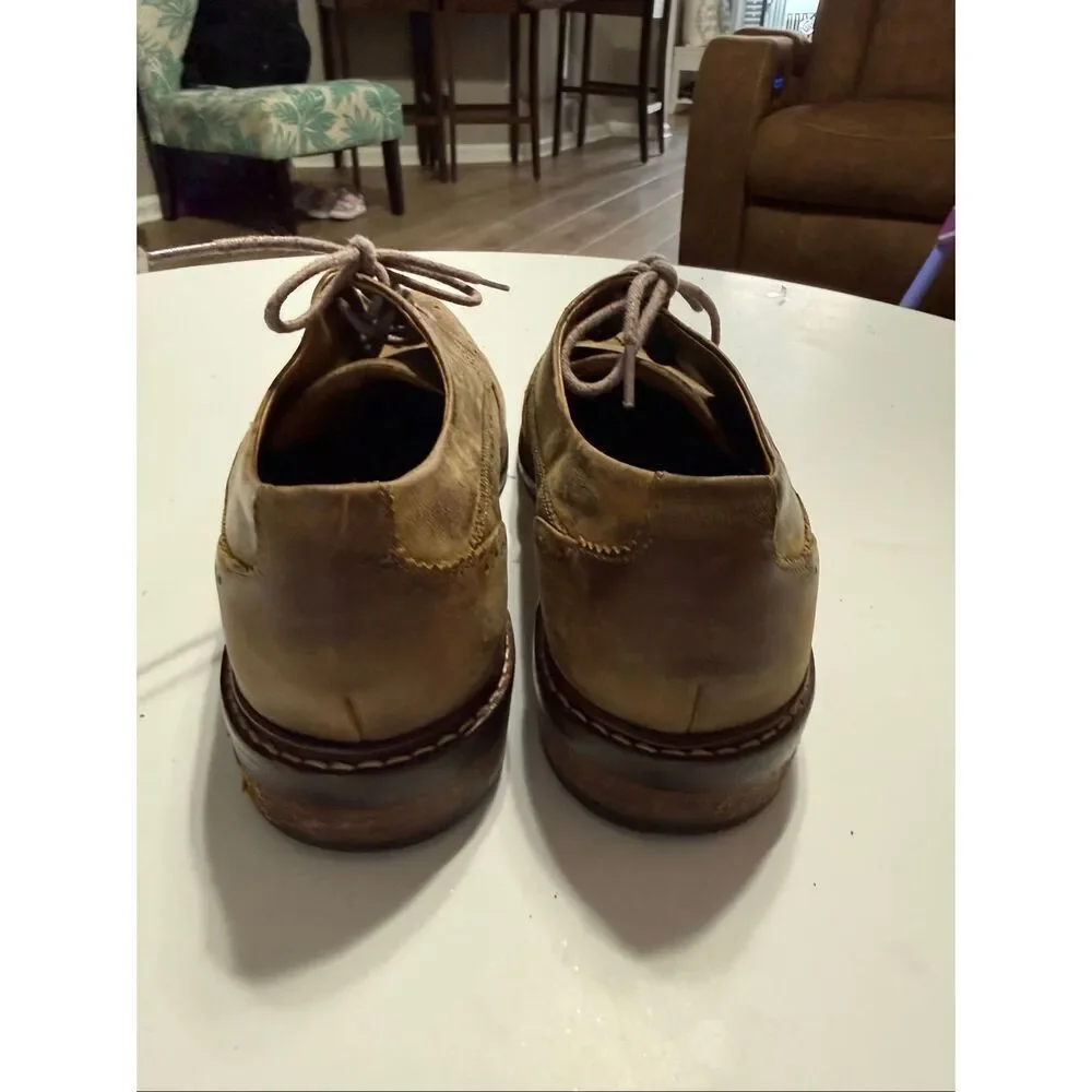 Cole Haan Men's Size 11 Brogue Oxford Shoes Light Brown Lace Up Preppy Office